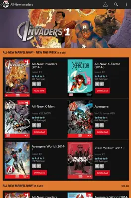 Marvel Comics android App screenshot 2